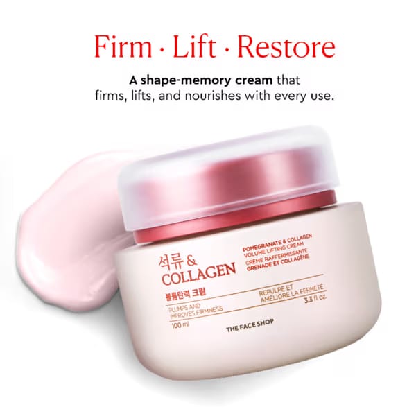 The Face Shop Collagen & Pomegranate Moisturizer Anti Aging Korean Beauty Day & Night Cream Nykaa sale