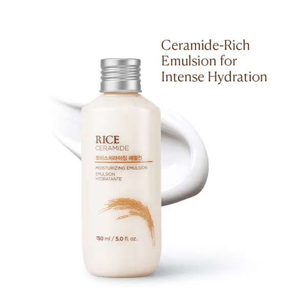 The Face Shop Ceramide & Rice Emulsion - Barrier Repair Brightening Moisturizer for Dull & Dry Skin Nykaa sale