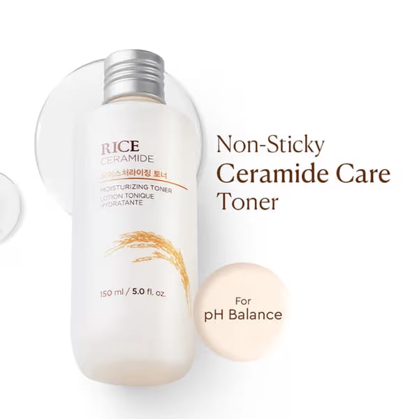 The Face Shop Ceramide & Rice Face Toner - Korean Beauty Skincare for Brightness & Minimizes Pores Nykaa sale