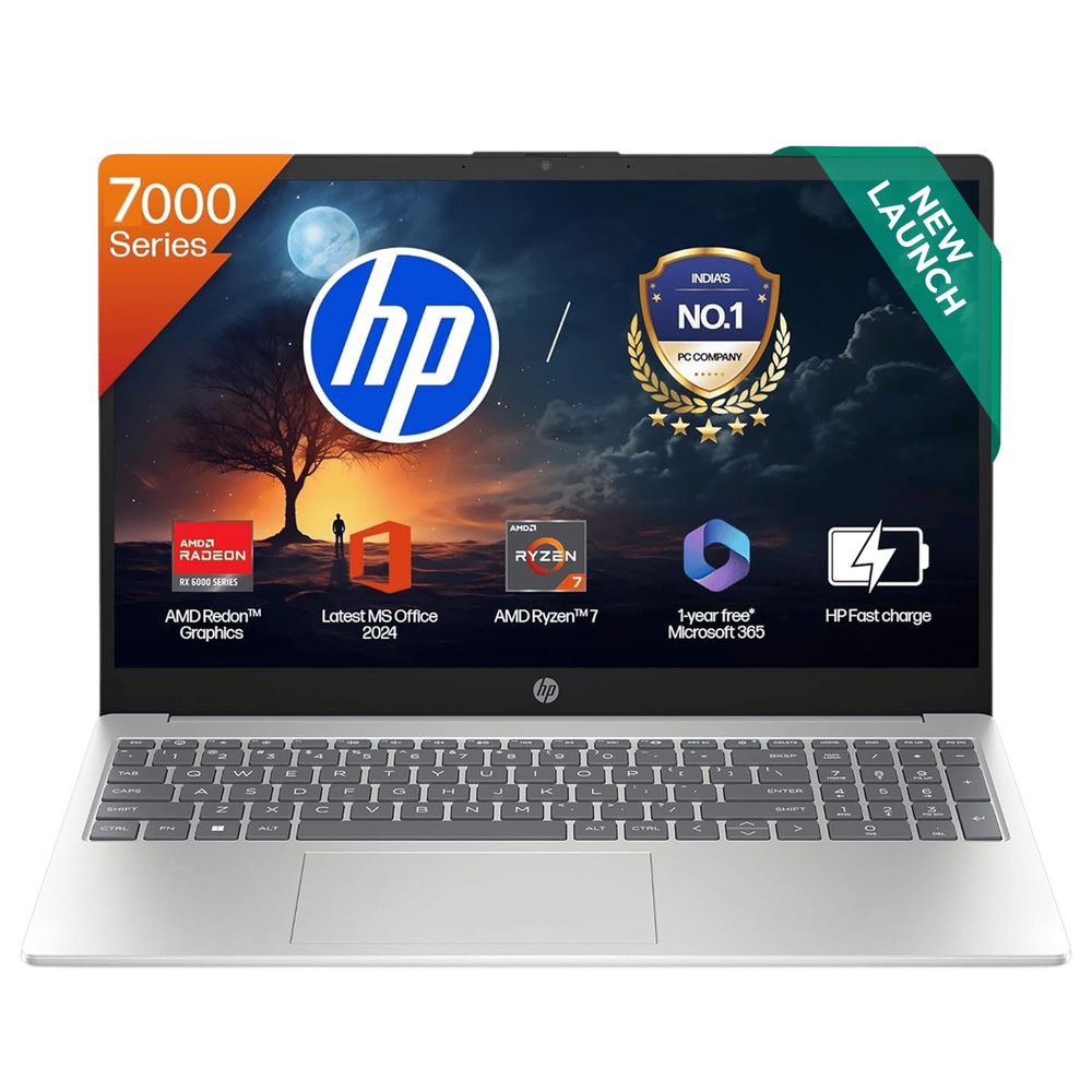 HP 15 AMD Ryzen 7 laptop (16GB, 512GB) Croma sale