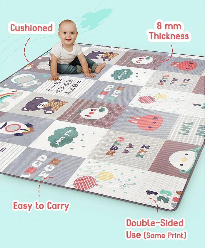 Babyhug Reversible Waterproof Floor Mat, 6 x 5 ft FirstCry sale