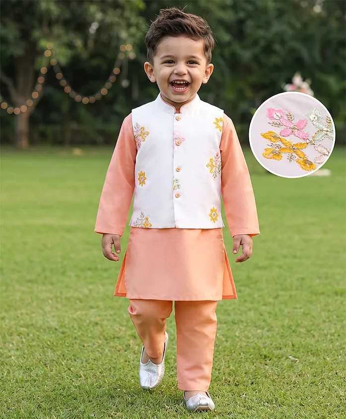 Babyhug Kurta Pyjama and Nehru Jacket Set FirstCry sale