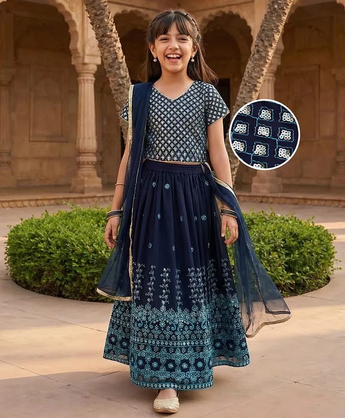 Pine Kids Georgette Sequinned Lehenga Choli Set FirstCry sale