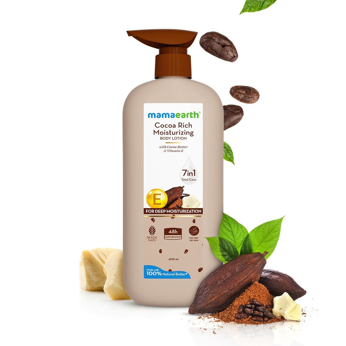 Mamaearth Cocoa Rich Moisturizing Body Lotion with Cocoa Butter & Vitamin E for Intense Moisturization - 400 ml Mamaearth sale