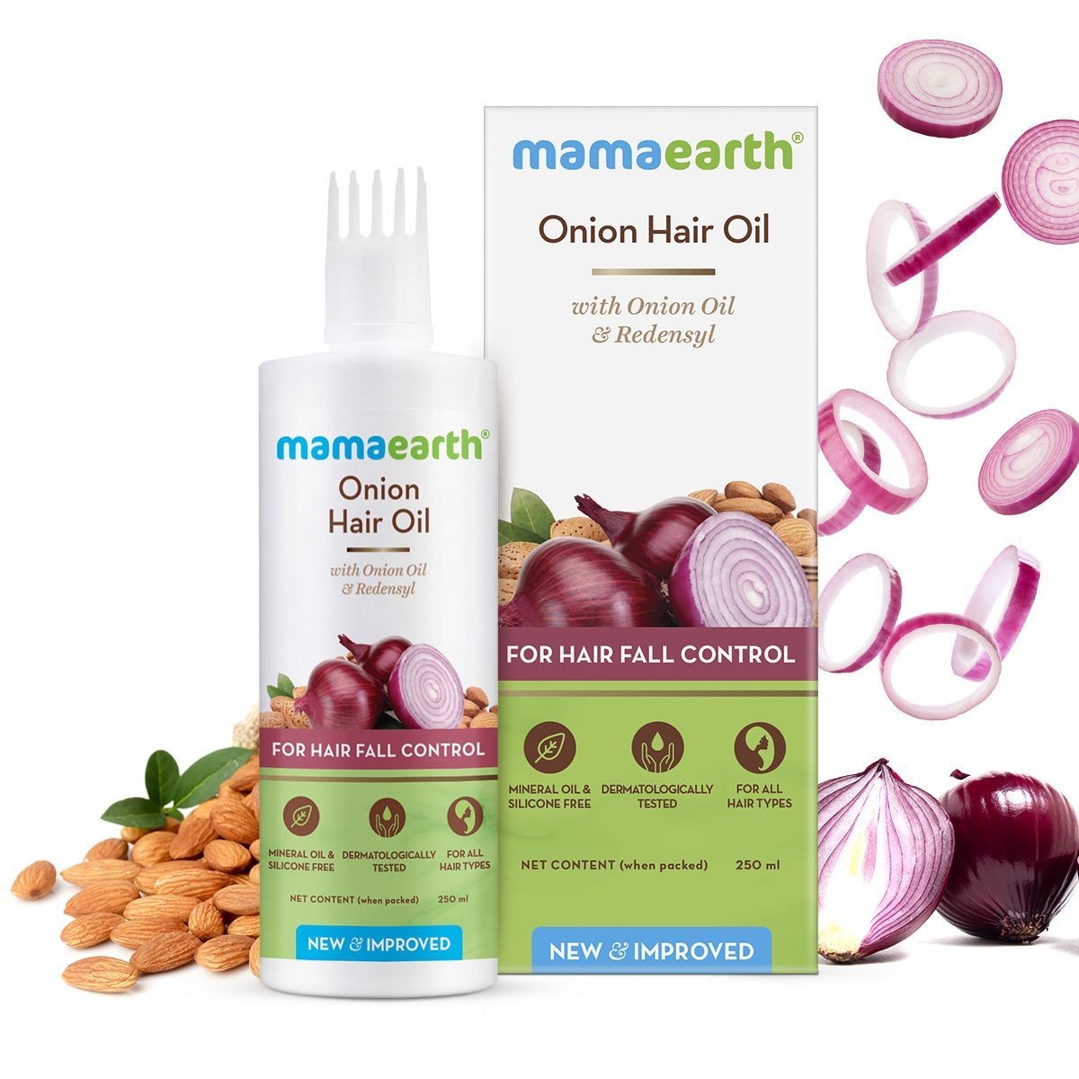 Mamaearth Onion Hair Oil with Onion Oil & Redensyl for Hair Fall Control - 250 ml Mamaearth sale