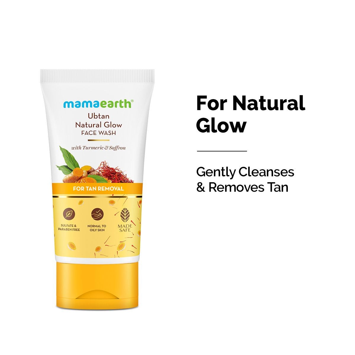 Mamaearth Ubtan Natural Glow Face Wash with Turmeric & Saffron for Tan Removal – 150 ml Mamaearth sale
