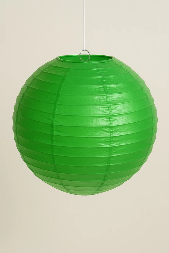 Decorgram 12 inch Round Chinese Paper Lanterns Green Paper Hanging Lantern Flipkart sale
