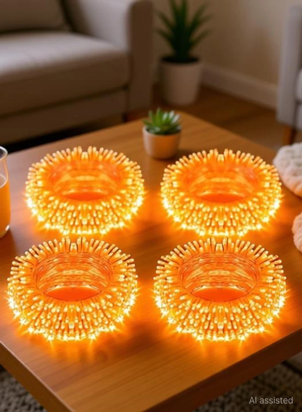 MPROW 40 LEDs 11 m Orange Steady Bulb Rice Lights Flipkart sale
