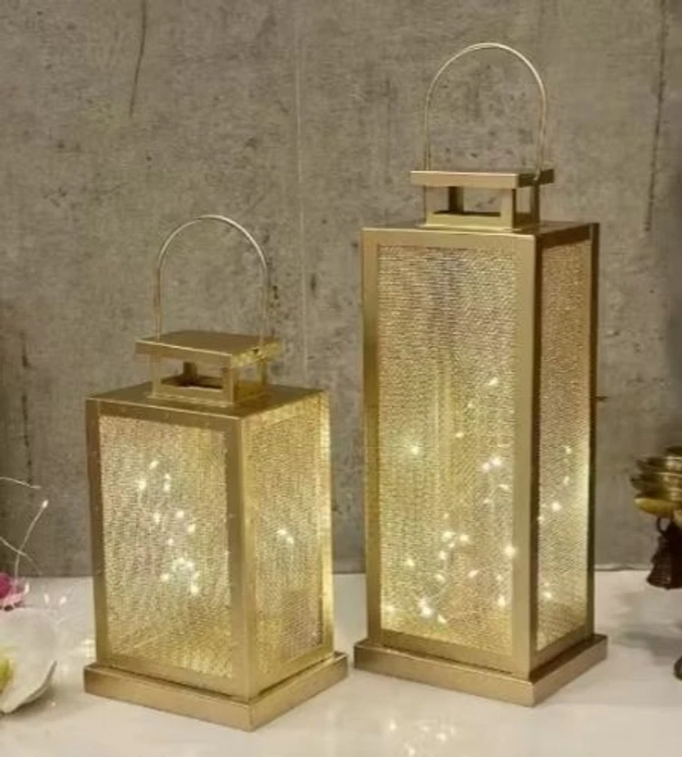 Star World Handicrafts SWH-22 Gold Iron Table Lantern Flipkart sale