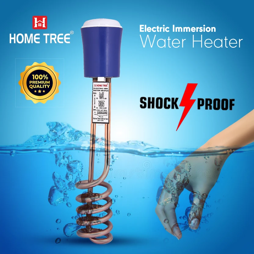 Home Tree 100% Copper Waterproof 1500 W Shock Proof Immersion Heater Rod (water) 1500 W Imme Flipkart sale