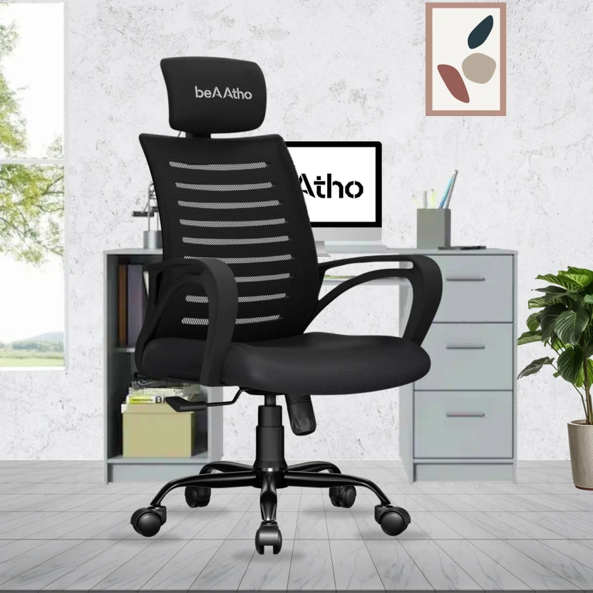beaatho Verona High Back Ergonomic Revolving Nylon Office Arm Chair Flipkart sale