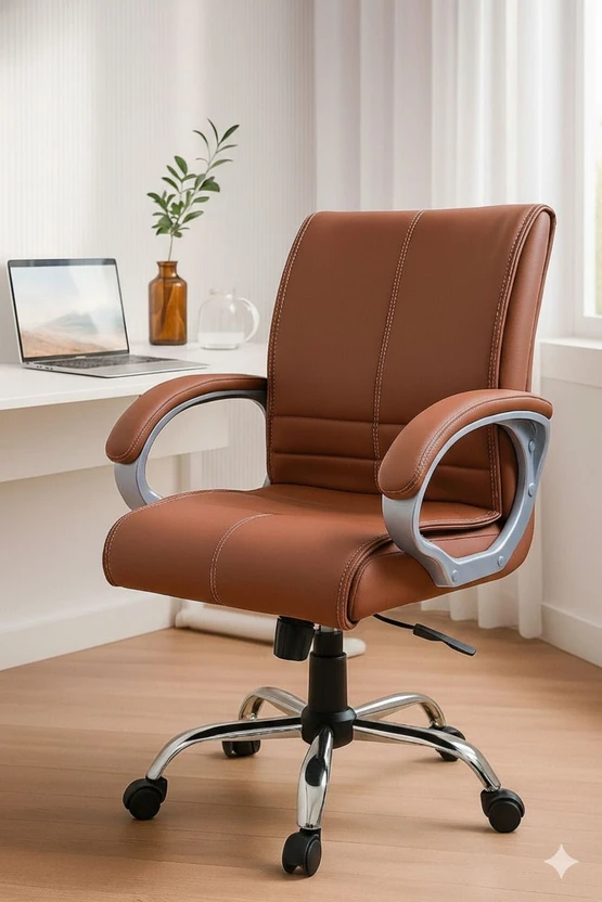 CLASSELA Maxson Mid back premium leatherette Boss revolving chair with 2 years Warranty Leat Flipkart sale