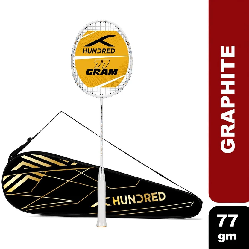 Hundred Power Surge 20 White Strung Badminton Racquet Flipkart sale