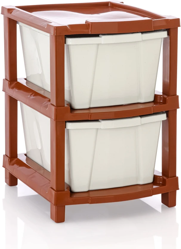 Vallaree 2 Layer Drawer Storage Organizer Multipurpose Plastic Free Standing Chest of Drawer Flipkart sale