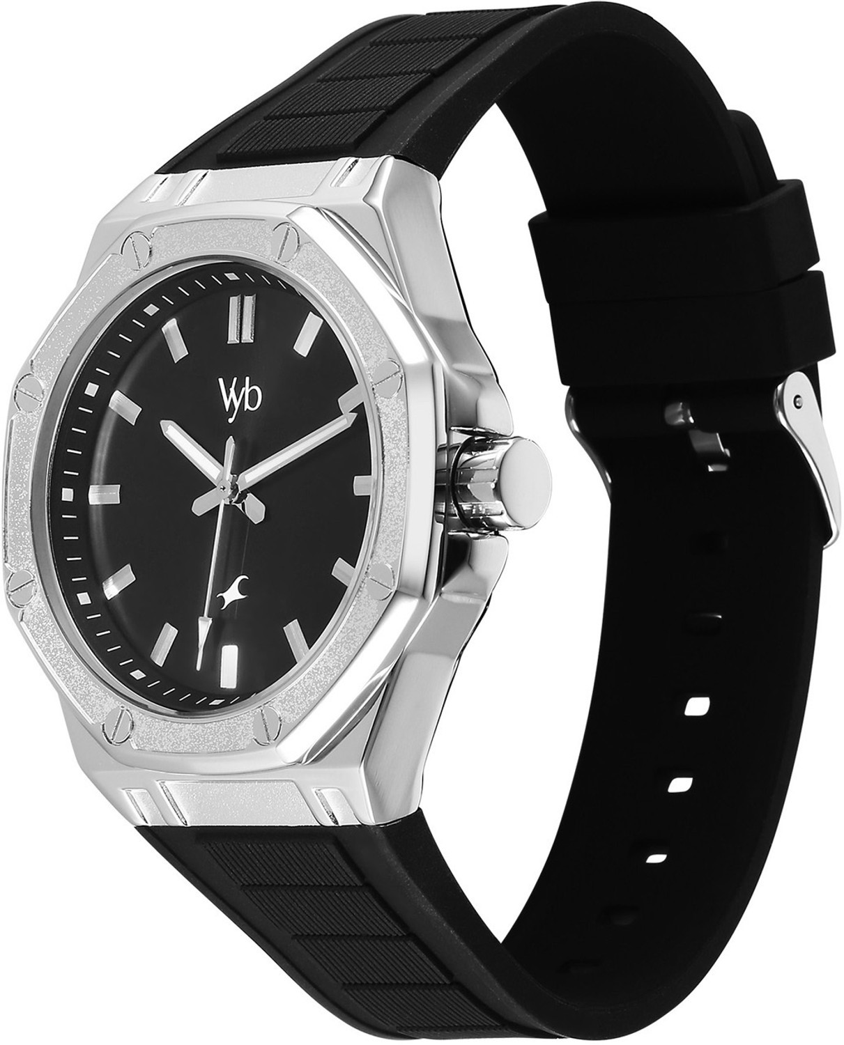Fastrack Vyb Rebel Black Dial Silicone Watch (FV30008SP01W) Flipkart sale