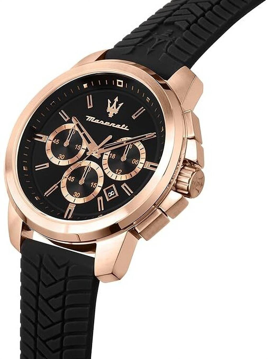 Maserati Black Dial Rubber Strap Watch (R8871621012) Flipkart sale