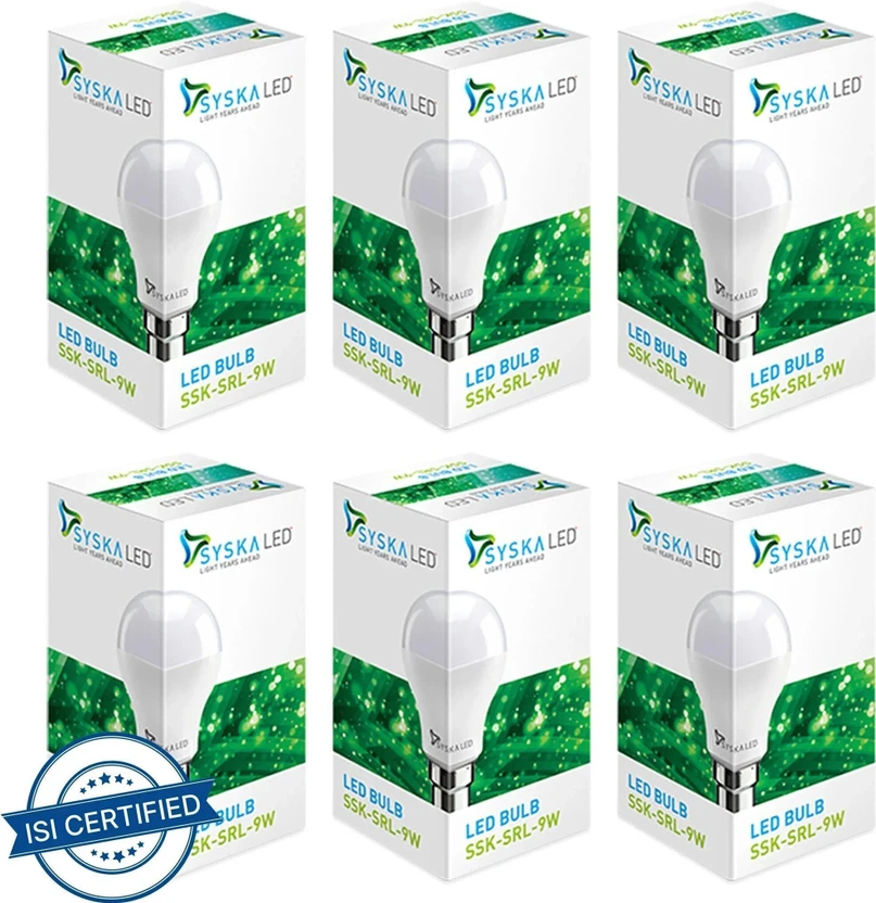 Syska 9 W Basic Standard B22 LED Bulb Flipkart sale