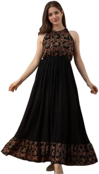 Sangria Flared Ethnic Print Dress