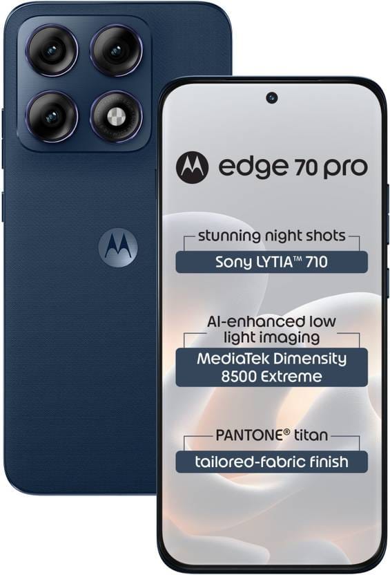 Motorola Edge 70 Pro (Pantone Titan Blue, 256 GB) Flipkart sale