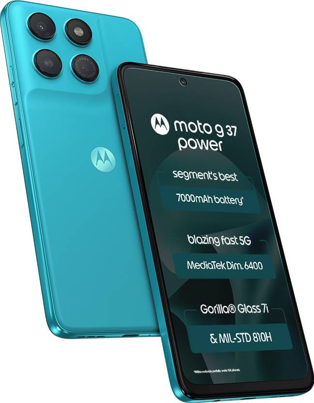 Motorola G37 Power (Pantone Capri, 128 GB) Flipkart sale