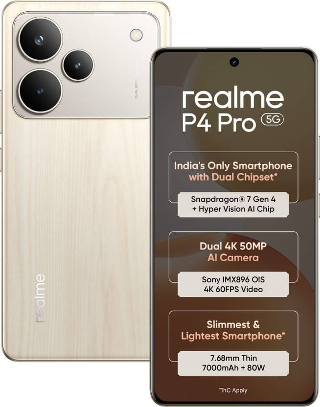 realme P4 Pro 5G (Birch Wood, 128 GB) Flipkart sale