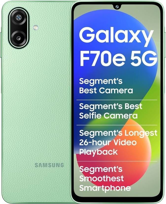 Samsung Galaxy F70e 5G (Limelight Green, 128 GB) Flipkart sale