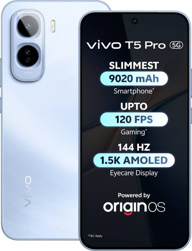 vivo T5 Pro 5G (Glacier Blue, 128 GB) Flipkart sale