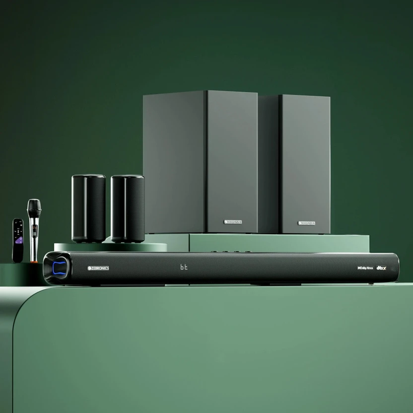 ZEBRONICS Juke Bar 9900 (SBSPK C3) DTS X, Dolby Atmos, 2x Wireless Subwoofer & Satellites 725 W Flipkart sale