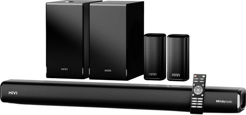 Mivi Fort Sonic 900 Soundbar, Dual Subwoofers, Dolby Audio, 5.2 Channel 900 W Bluetooth Soundba Flipkart sale