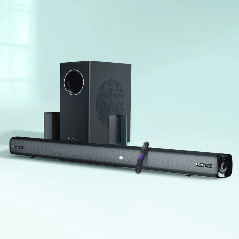 ZEBRONICS Juke Bar 9451 (SBSPK C8) Dolby Audio Wireless Subwoofer & Dual Satellite 600 W Blueto Flipkart sale