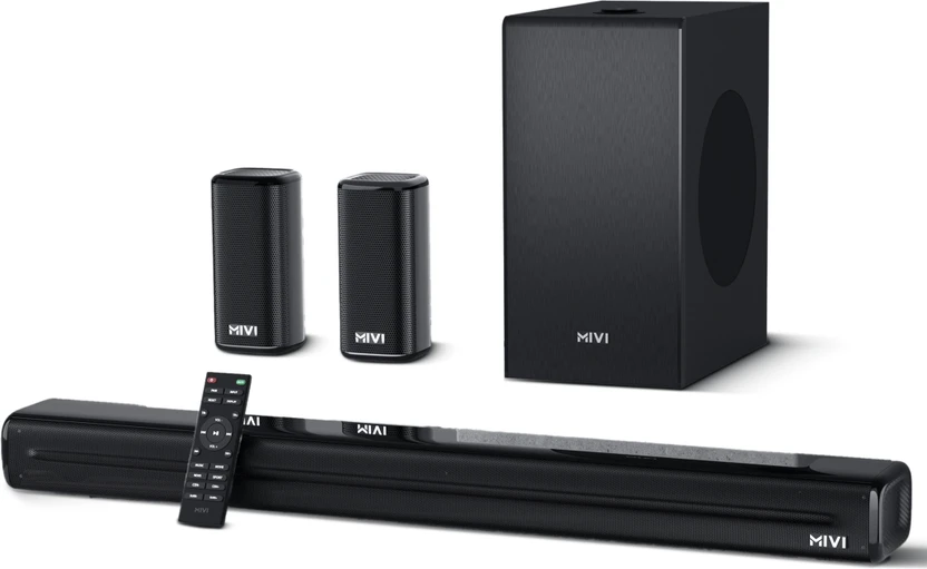 Mivi Fort Sonic 600 Soundbar, 5.1 Channel,Multi-Input and EQ Modes,BT v5.3 600 W Bluetooth Soun Flipkart sale