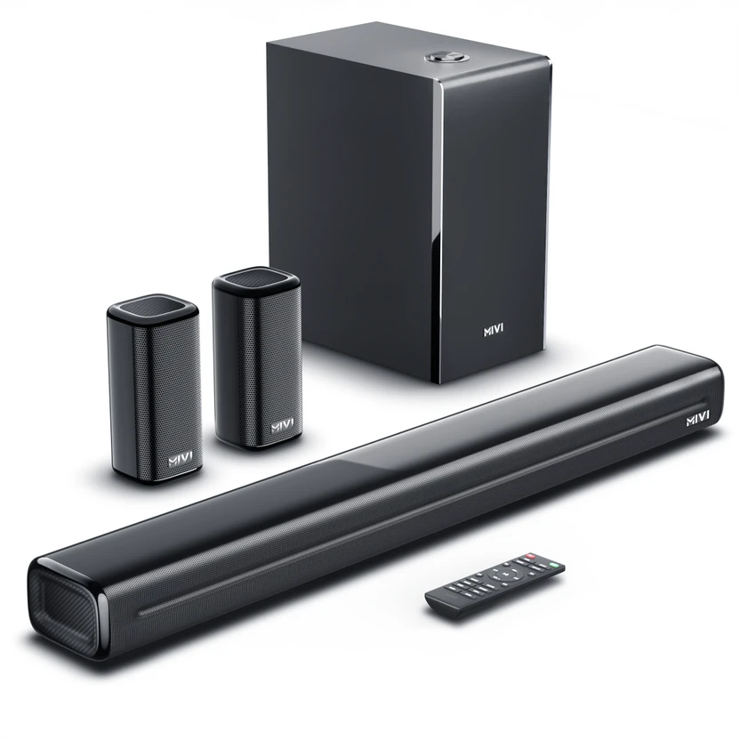 Mivi Fort H550 Soundbar, 550 Watts, 5.1 Channel, Multi-Input and EQ Modes, BT v5.1 550 W Blueto Flipkart sale