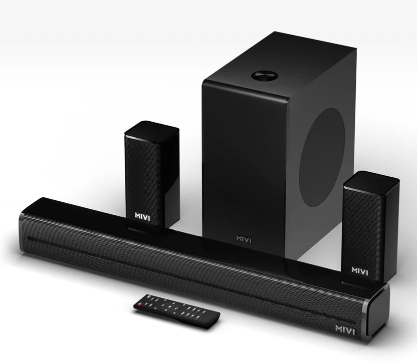 Mivi Fort Sonic 400 Soundbar, 5.1 Channel, Multi-Input and EQ Modes, BT v5.3 400 W Bluetooth So Flipkart sale