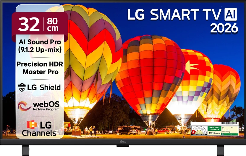 LG AI LB65 80 cm (32 inch) Full HD LED Smart WebOS TV 2026 Edition with Alpha5 AI Processor Gen Flipkart sale