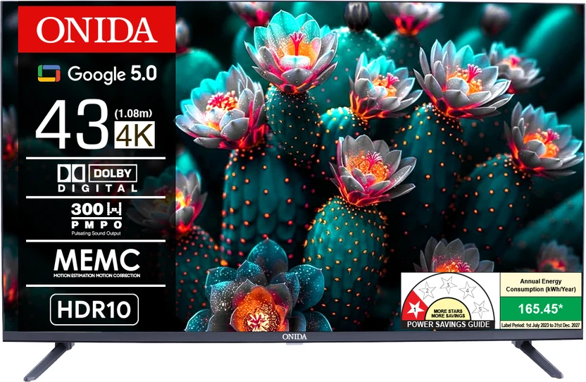 ONIDA Nex G 108 cm (43 inch) Ultra HD (4K) LED Smart Google TV 2025 Edition with Dolby Digital Flipkart sale