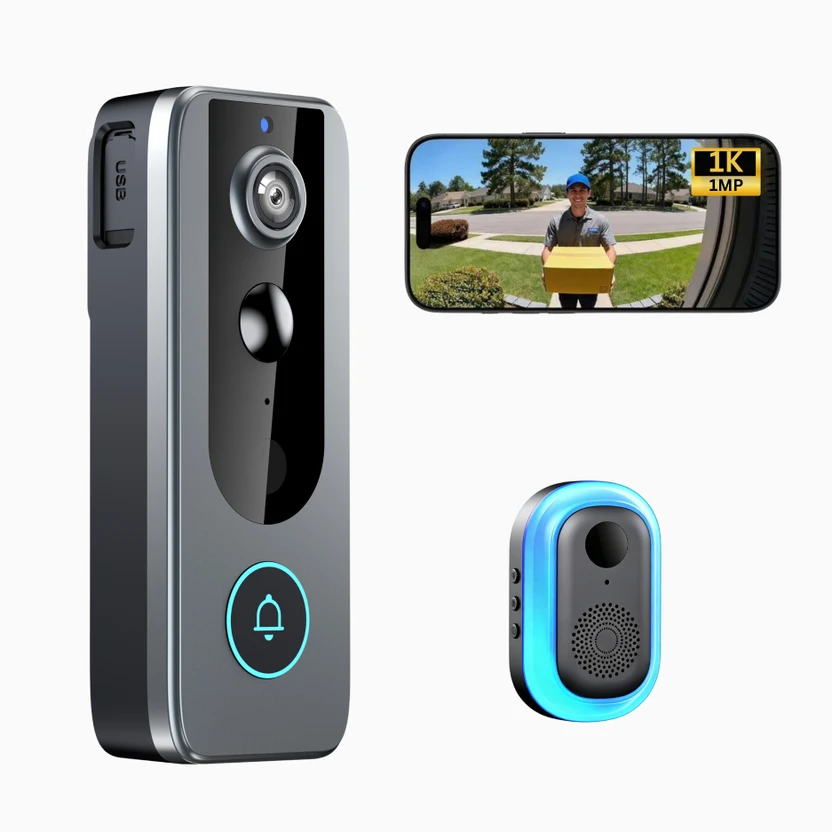 Delitech Smart Home 1MP Smart Wireless Video Doorbell | AI Motion Detection | Real Time Notific Flipkart sale