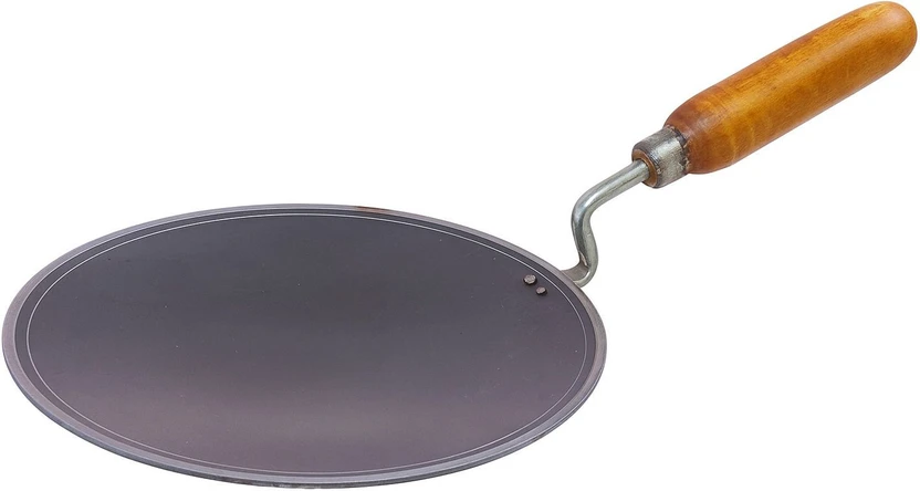 Anil Bartan Wale Pure Iron Tawa with Wooden Handle | Non-Toxic, No Chemical Layers| Heavy, 1.5 Flipkart sale