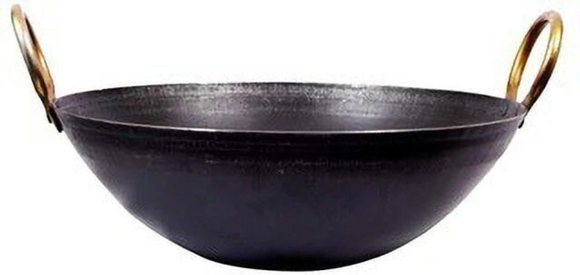 shri gaurangi Iron deep Kadai/Frying Pan Kadhai 8 Inch 20 cm 1.5 liter Iron Kadhai 20 cm diamet Flipkart sale