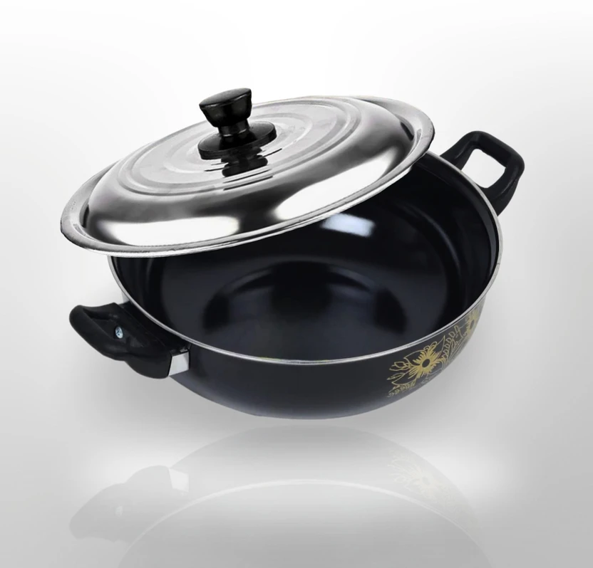 My Store Non Stick Black Kadhai with Lid - Cook Delicious Meals with Induction Cookware Kadhai Flipkart sale