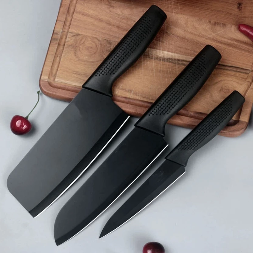THEODORE 3 Pc Stainless Steel Knife Set High Carbon SS Ultra Sharp Butcher, Meat, Pairing, Vege Flipkart sale