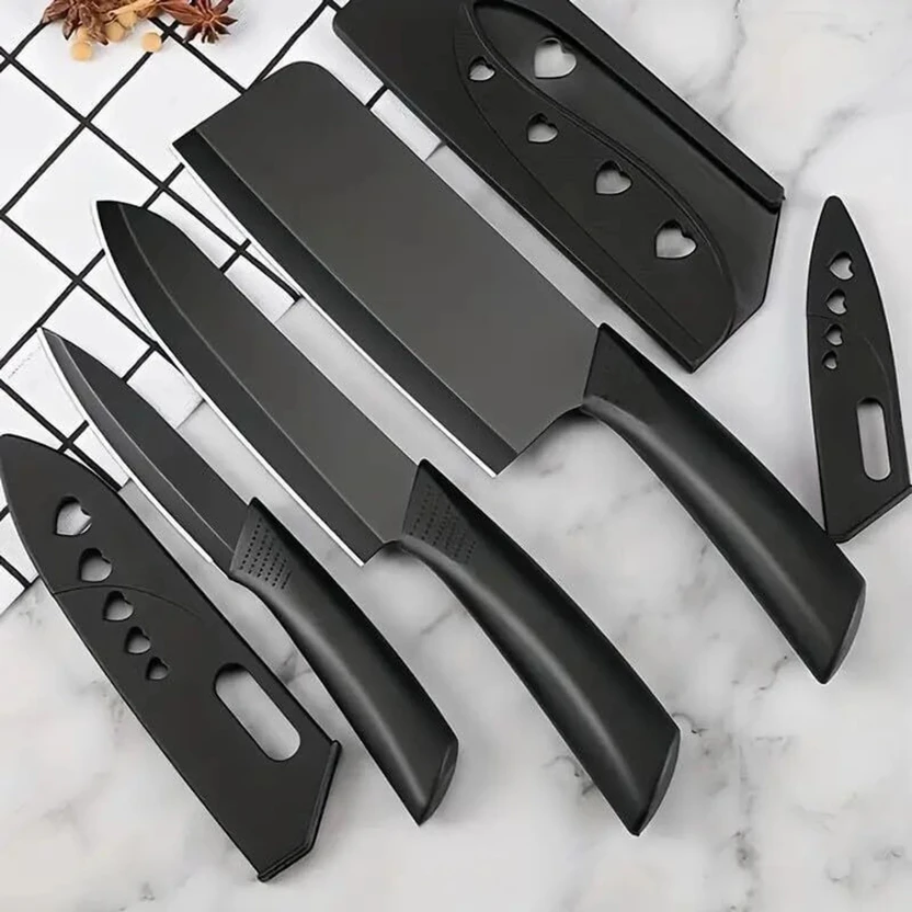ZROY ENTERPRISE 1 Pc Stainless Steel Knife Set of 3 black Kitchen Knife with Ergonomic Handles  Flipkart sale