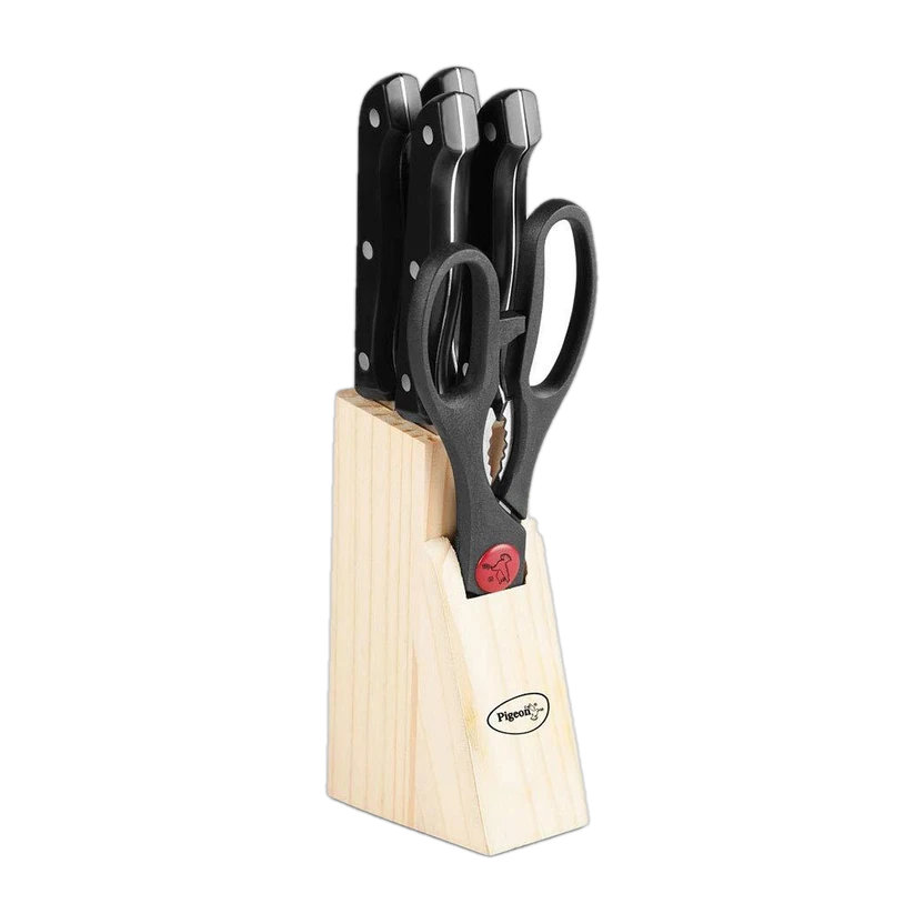 Pigeon 6 Pc Stainless Steel Knife Set Shears Kitchen Tool Flipkart sale