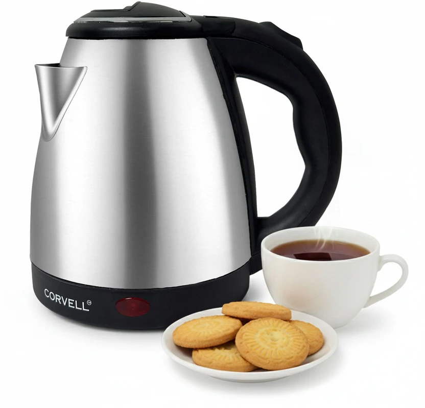 Corvell Stainless Steel Electric Kettle|1500W Fast Boil|Perfect for Home & Kitchen Use Electric Flipkart sale