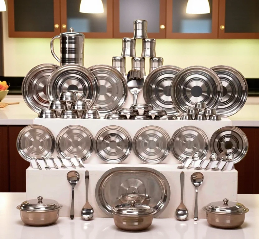 Flipkart SmartBuy Pack of 61 Stainless Steel Dinner Set Flipkart sale