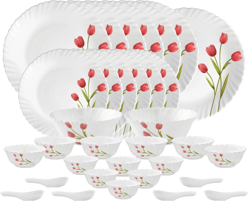 LAOPALA Pack of 33 Opalware Dinner Set Flipkart sale