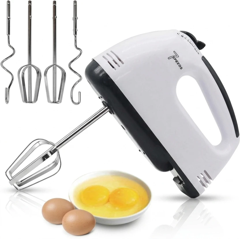 Elysium 260 W Electric Hand Mixer, White and Black, Multi-Speed Egg Beater Hand Blender, Electr Flipkart sale