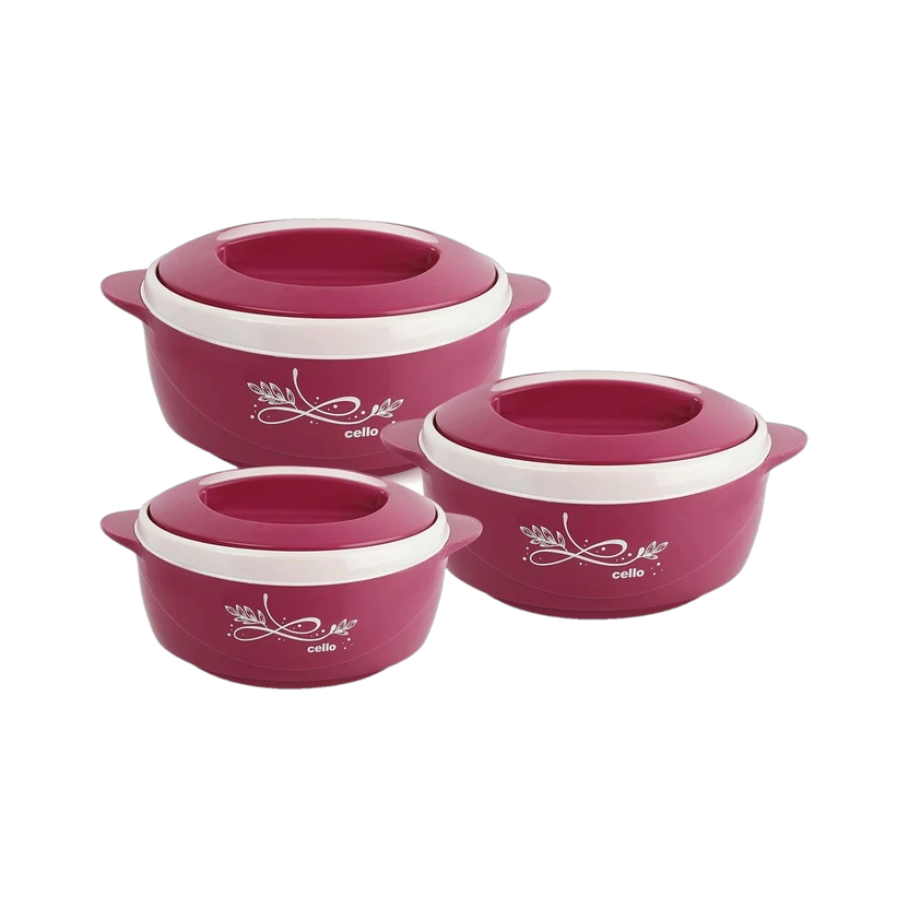cello Sapphire Pack of 3 Thermoware Casserole Set Flipkart sale