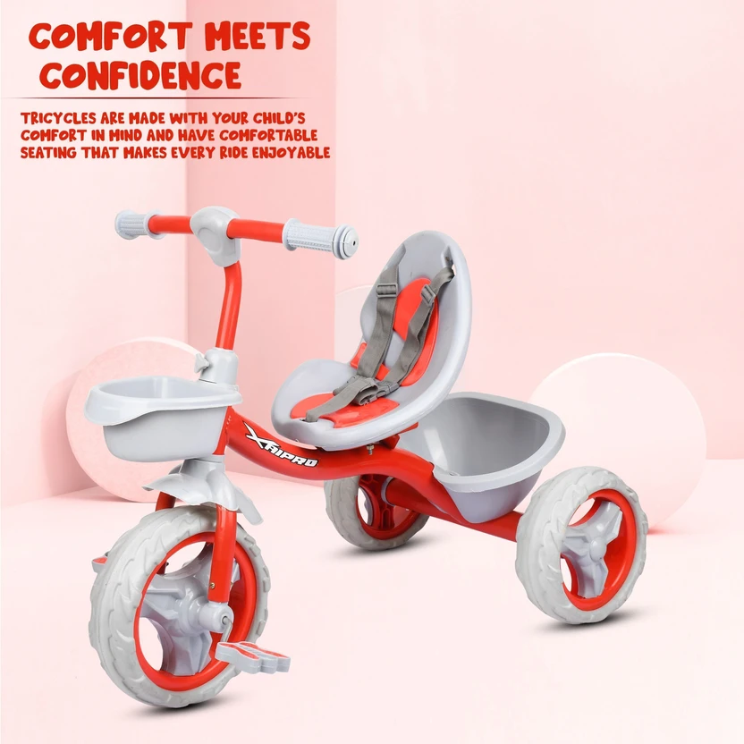 Xaipro XR-100 RED KIDS TRICYCLE 10 T (inch) Road Cycle Flipkart sale