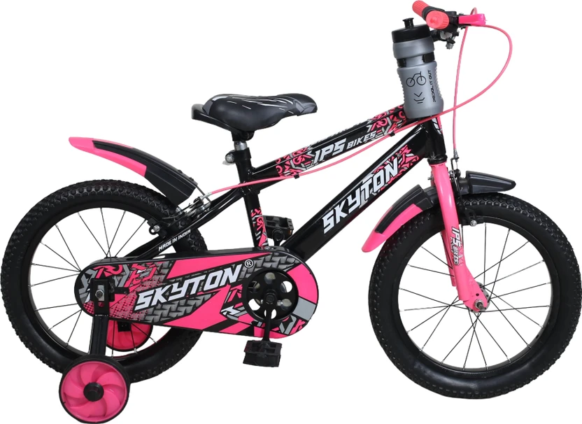 SKYTON 16 Inch Kids Bicycle – Pink & Black (Age 4–7 Years) 16 T (inch) Road Cycle Flipkart sale