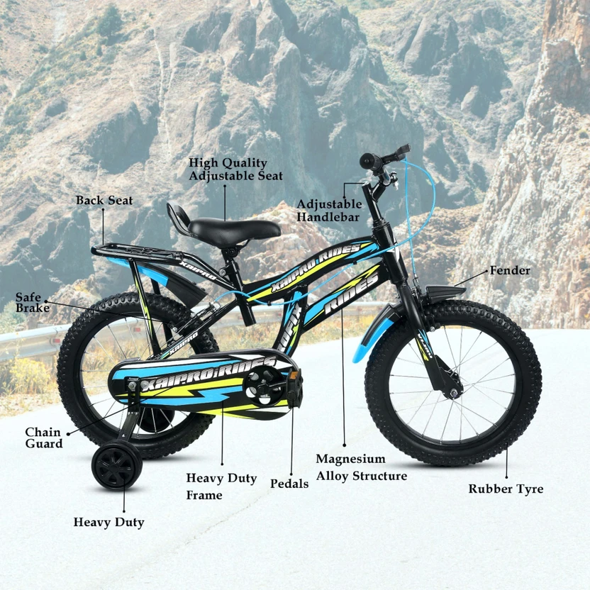 xaipro rides 16T MAGNITE CARRIER M RIM SKYBLUE CYCLE FOR 4 TO 6 YEARS KIDS 16 T (inch) BMX Cycl Flipkart sale